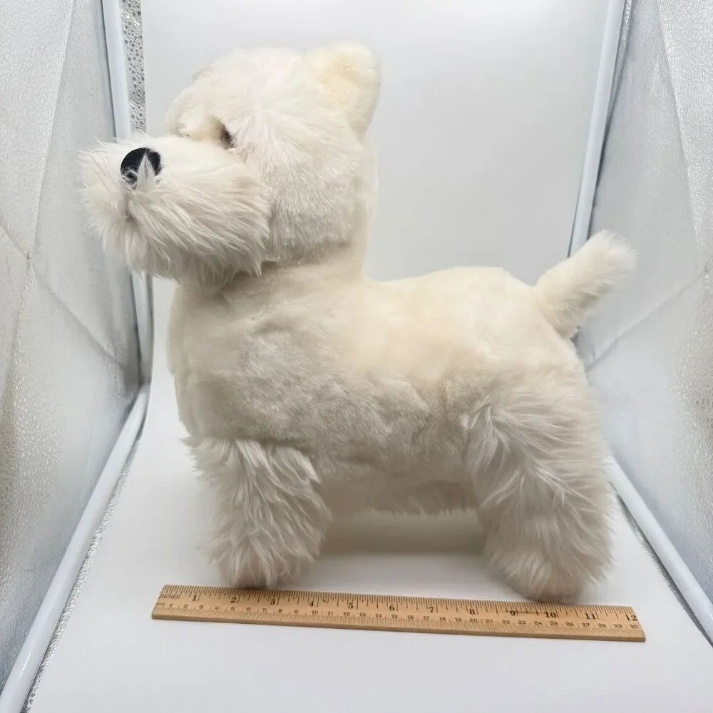 Dakin Lou Rankin Snowflake Terrier Puppy Dog Plush Stuffed Animal Applause Soft